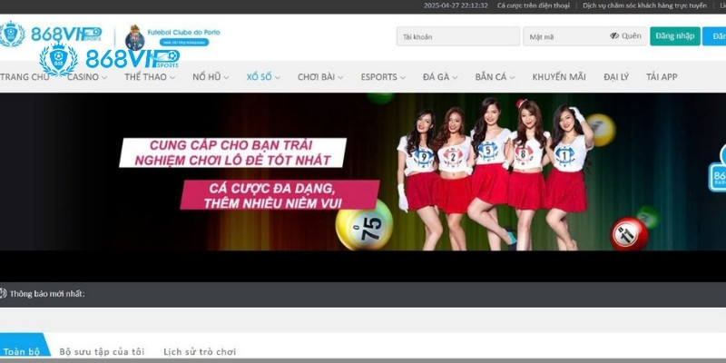 Xổ số 868vip cung cấp đa dạng phương thức giao dịch